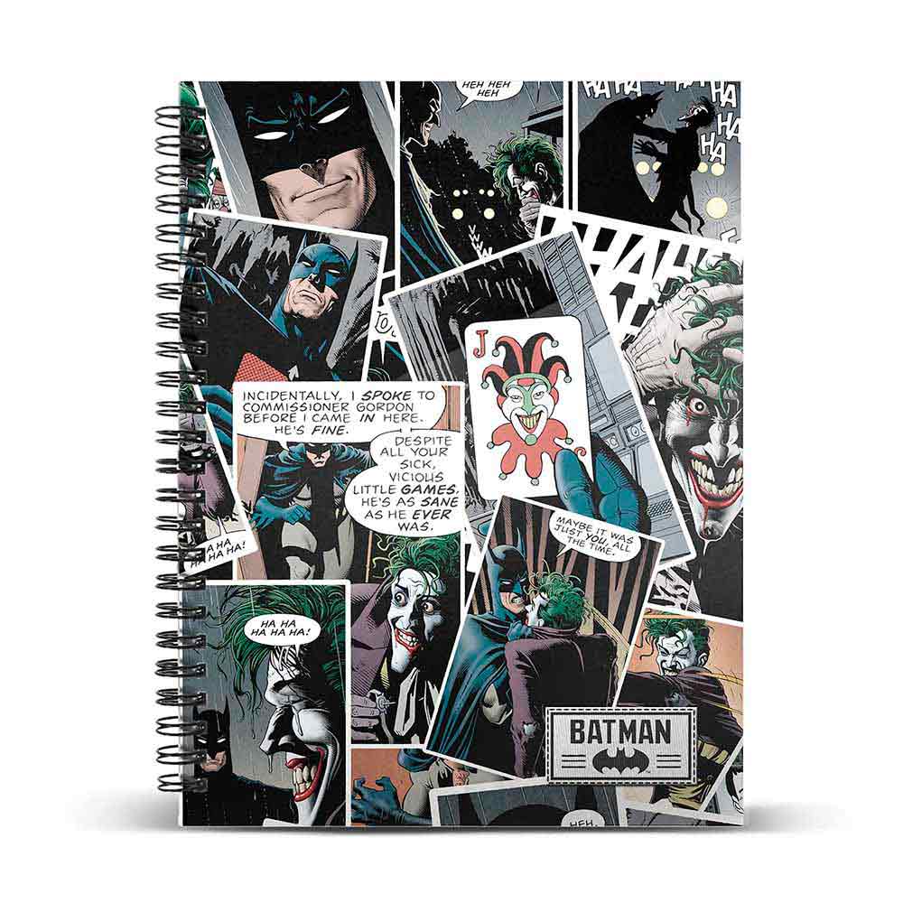 A5 Notebook Striped Paper Joker Comic