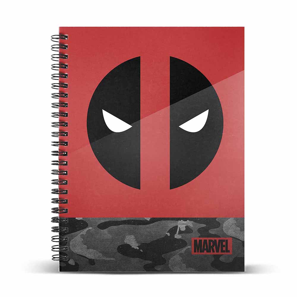 Cuaderno A4 Papel Cuadriculado Deadpool Rebel