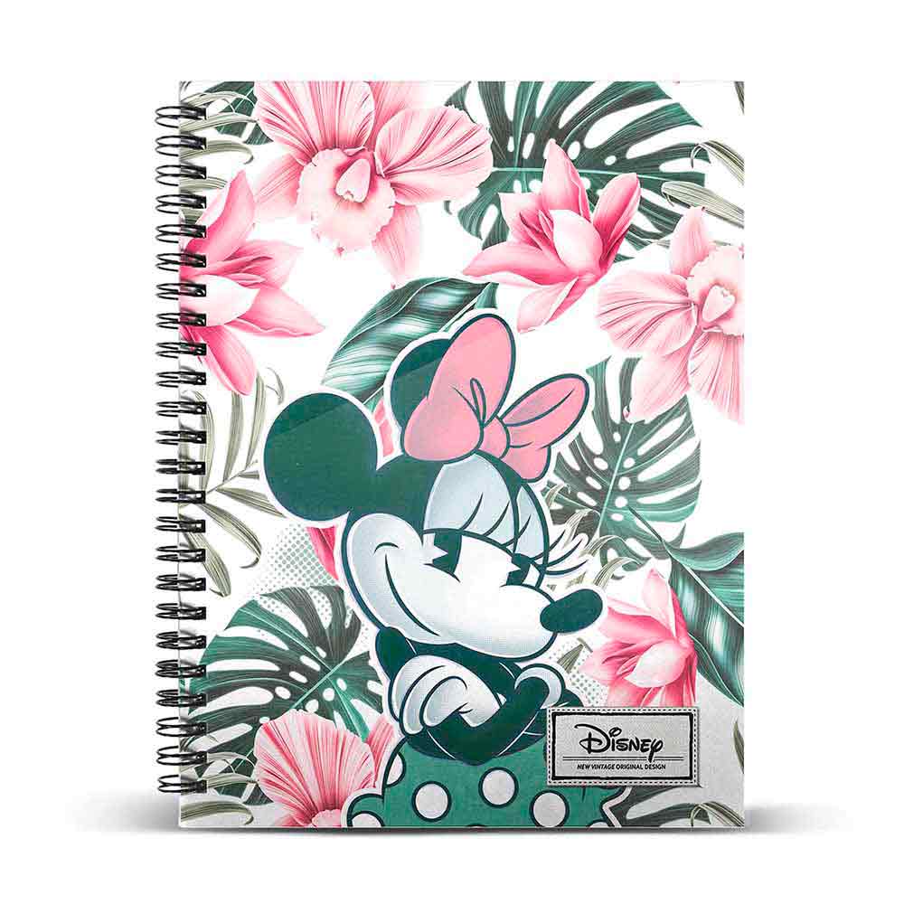 A5 Notebook Grid Paper Minnie Mouse Paradise