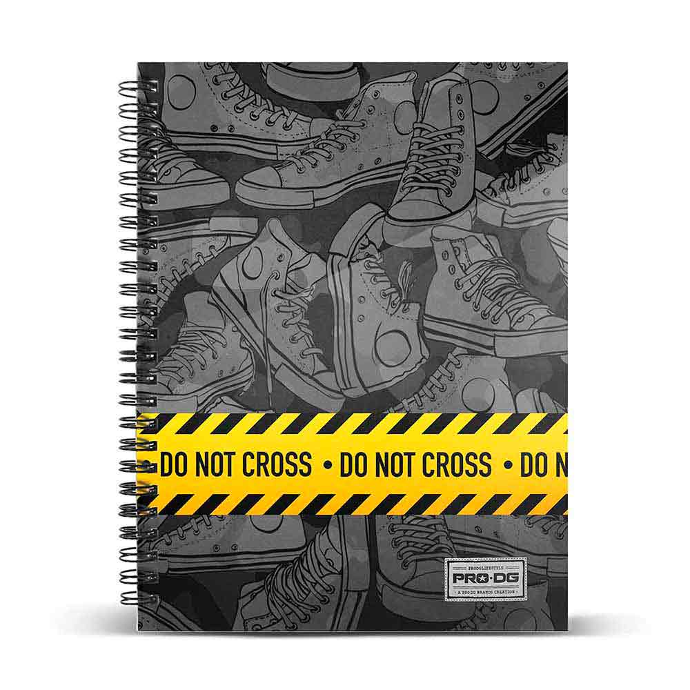 A5 Notebook Striped Paper PRODG Do Not Cross