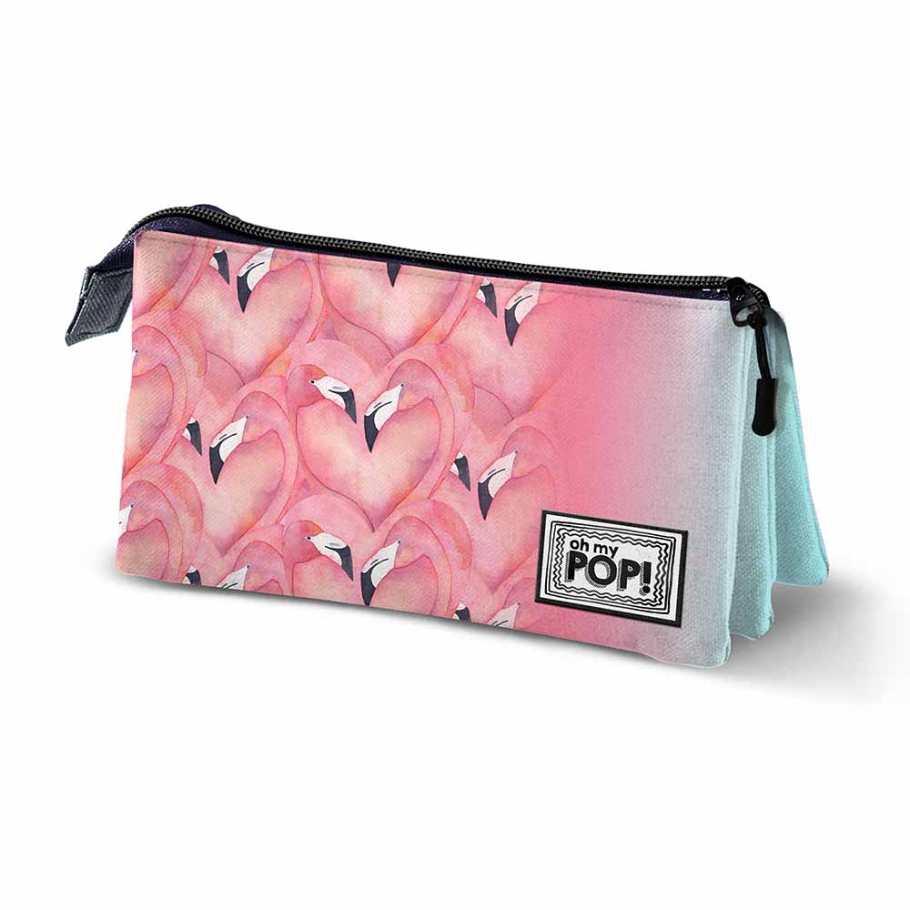 Estuche Portatodo Triple HS Oh My Pop! Flaming
