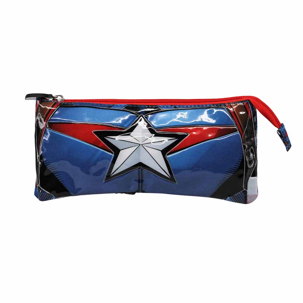 Estuche Portatodo Triple HS Capitán América Civil War