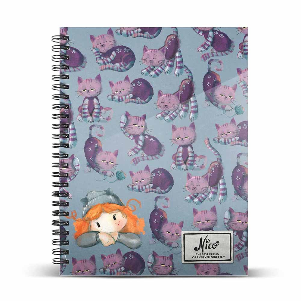 A5 Notebook Striped Paper Forever Ninette Nico
