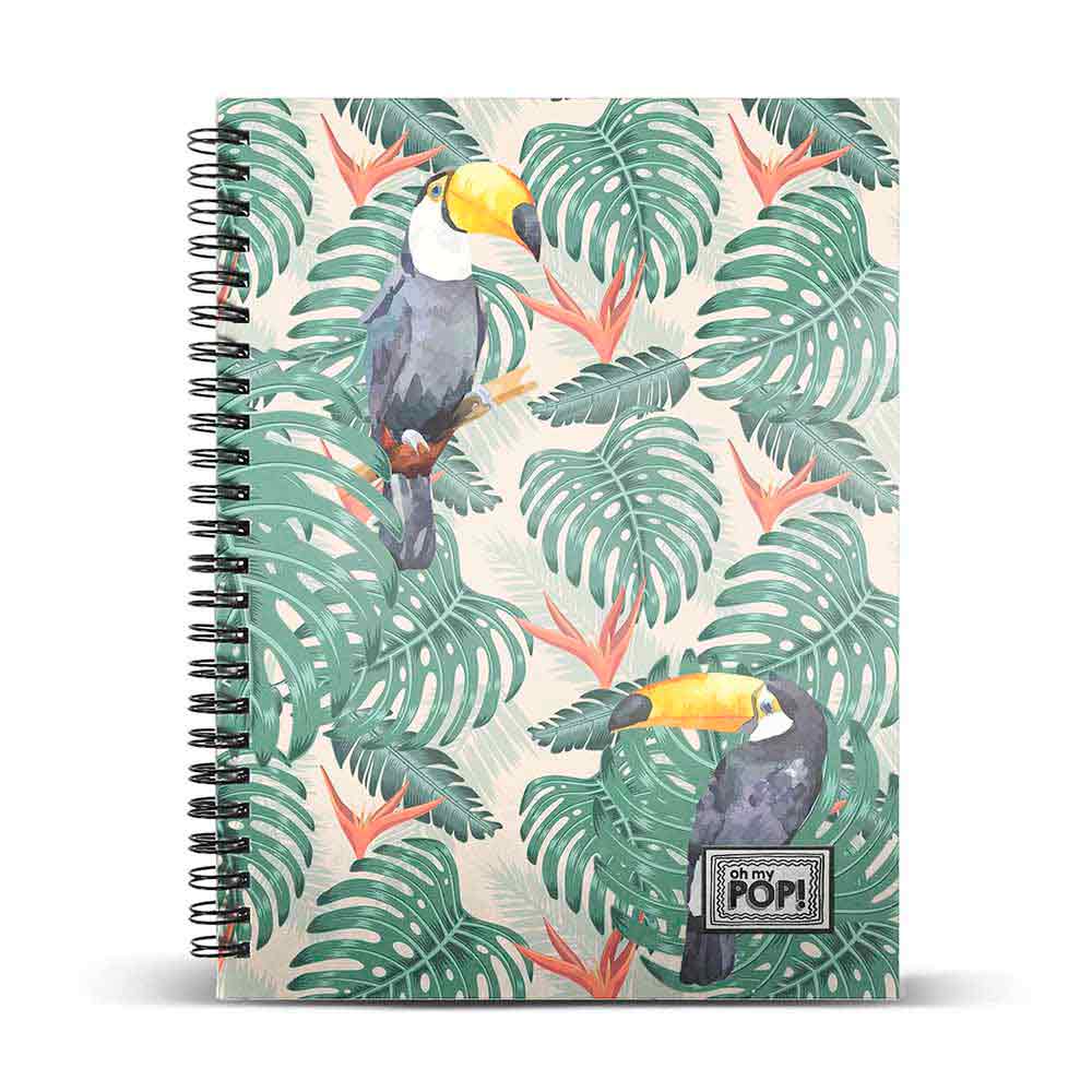 A4 Notebook Grid Paper Oh My Pop! Toucan