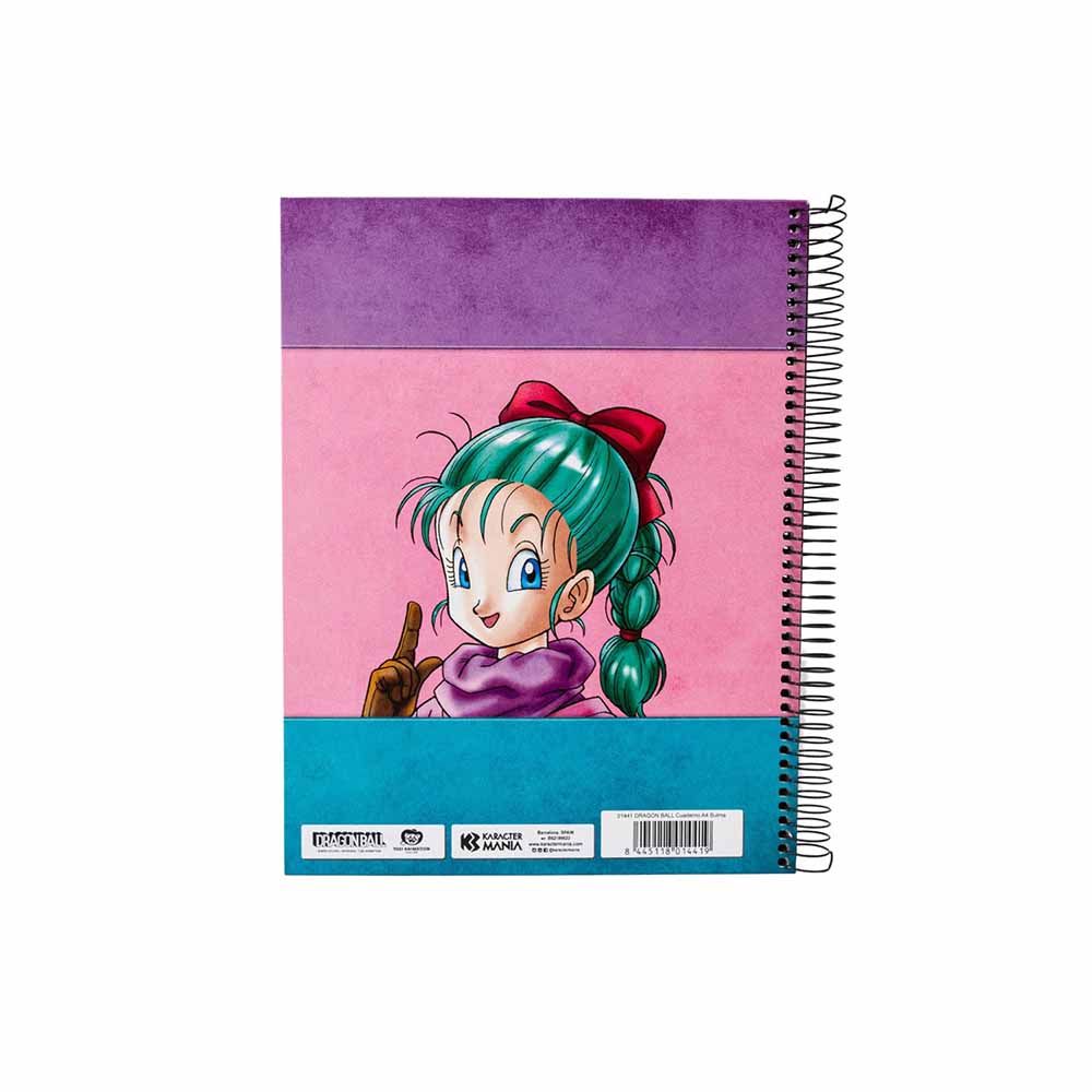 A5 Notebook Grid Paper Dragon Ball Bulma