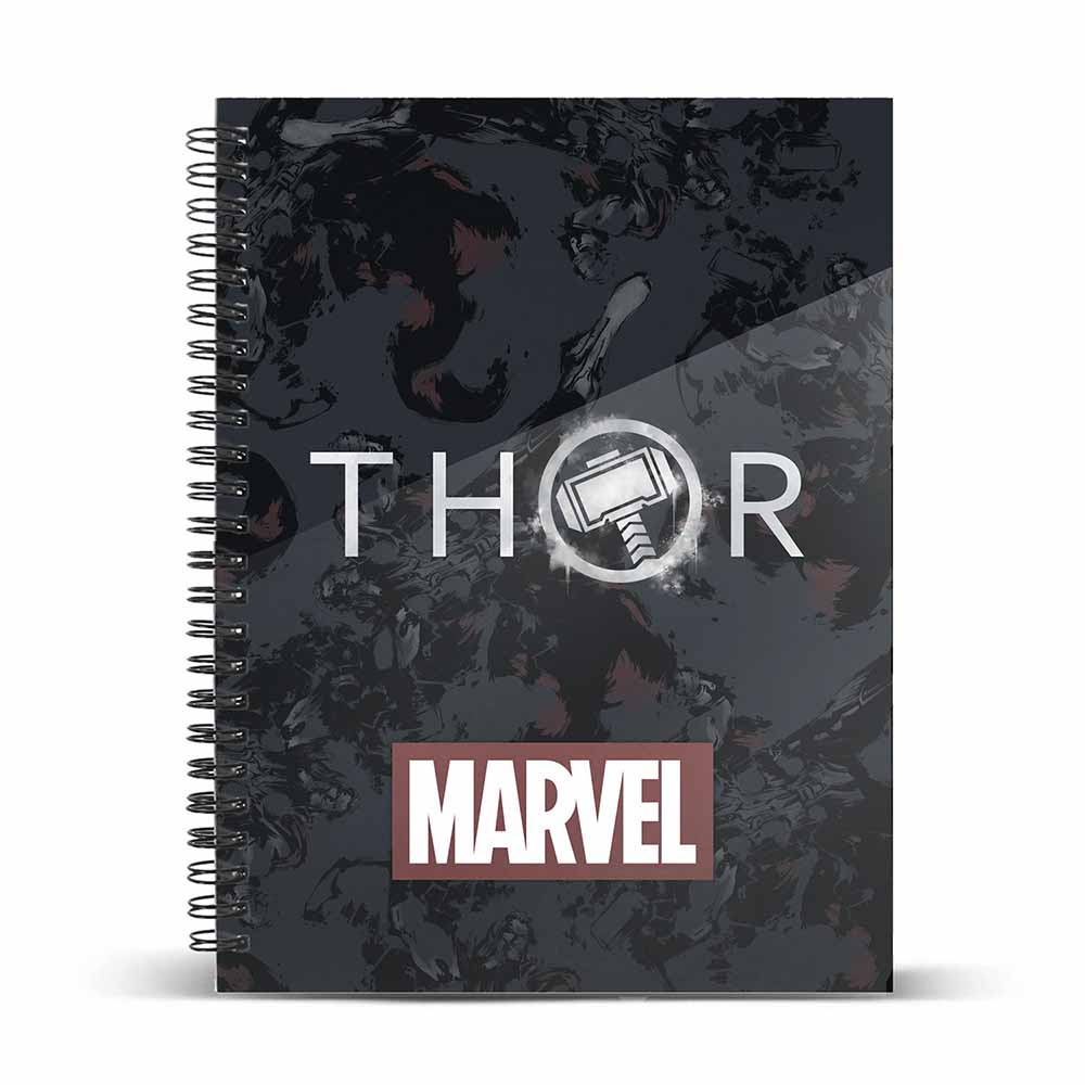 A5 Notebook Grid Paper Thor Tempest