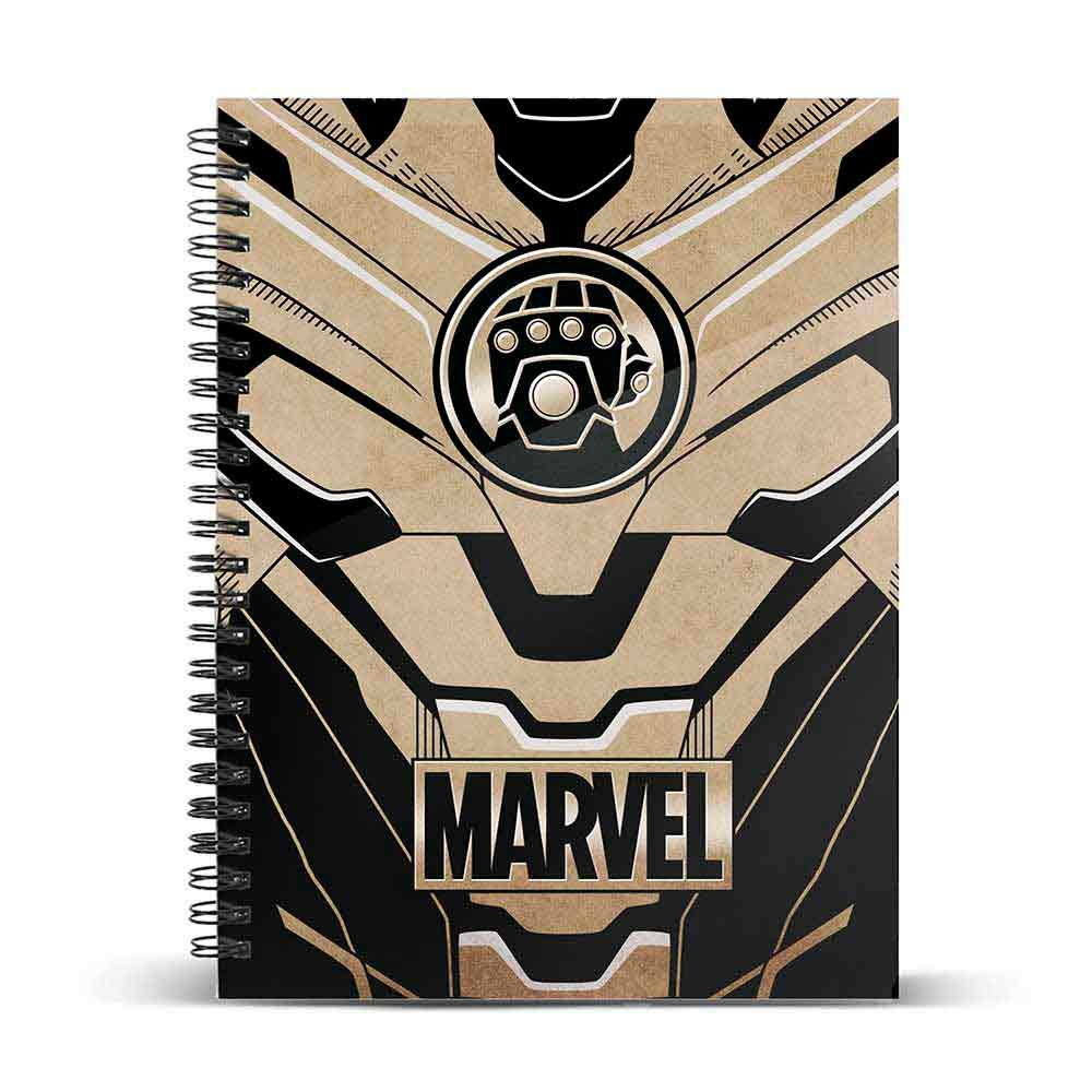 Cuaderno A5 Papel Cuadriculado Thanos Glove