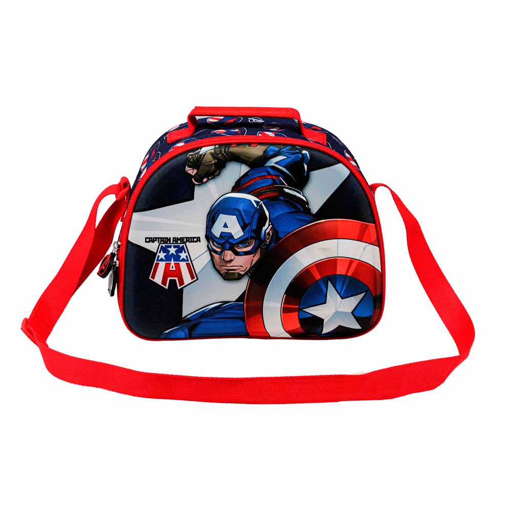 Bolsa Portamerienda 3D Capitán América Guard