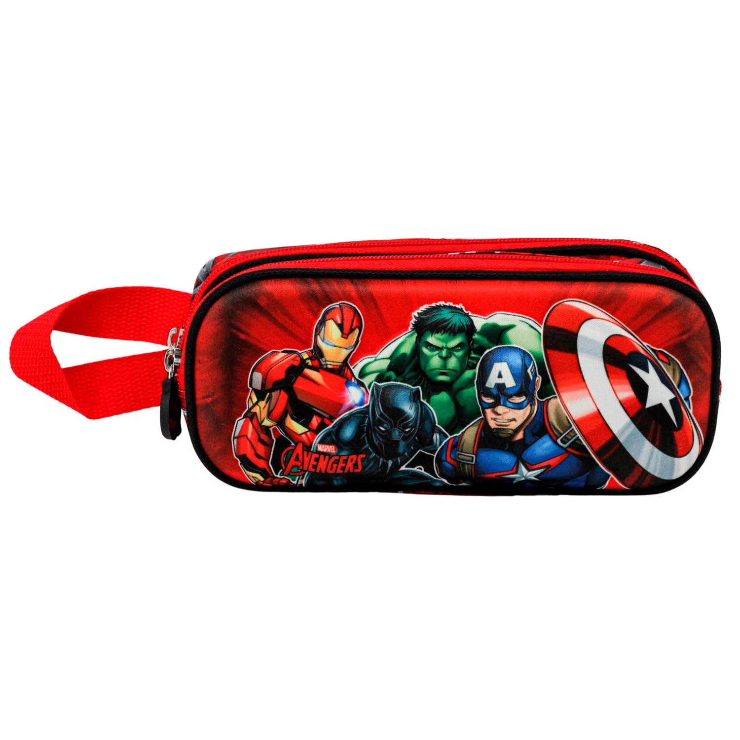 3D Double Pencil Case The Avengers Strength