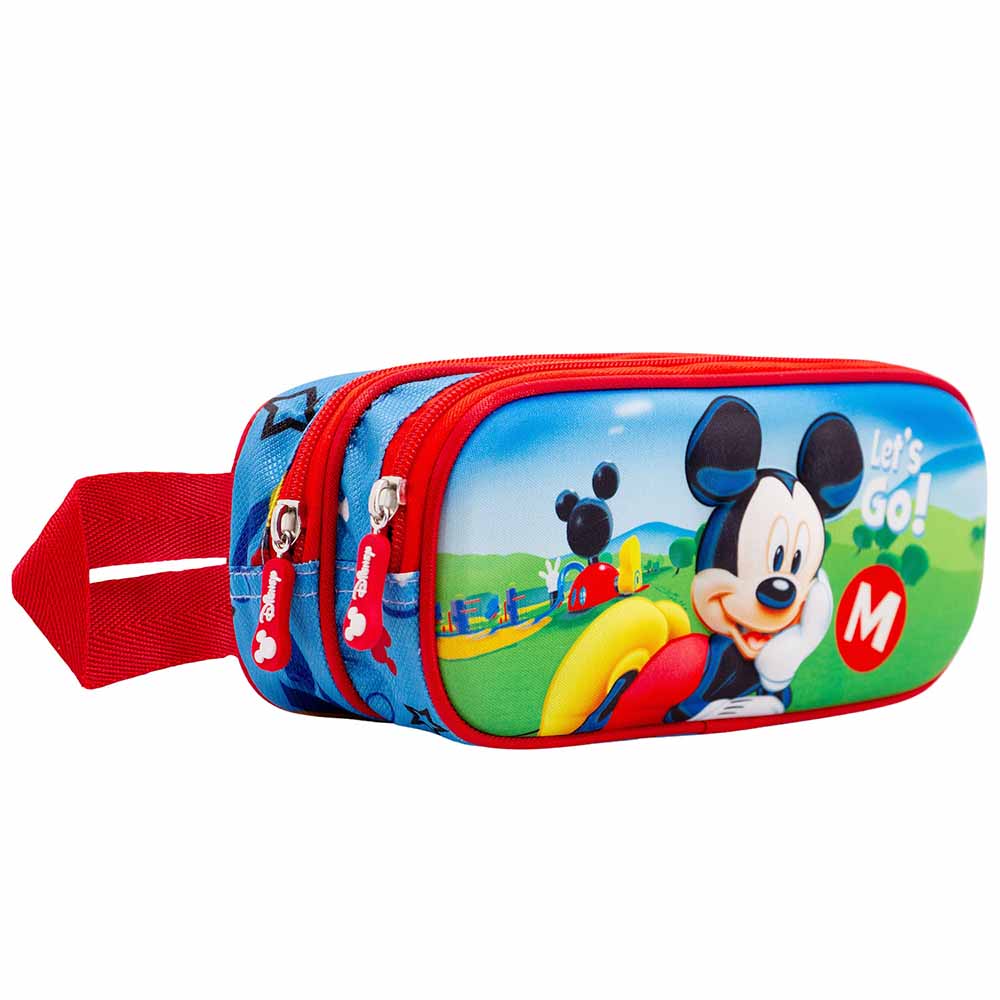 Estuche Portatodo Doble 3D Mickey Mouse Let