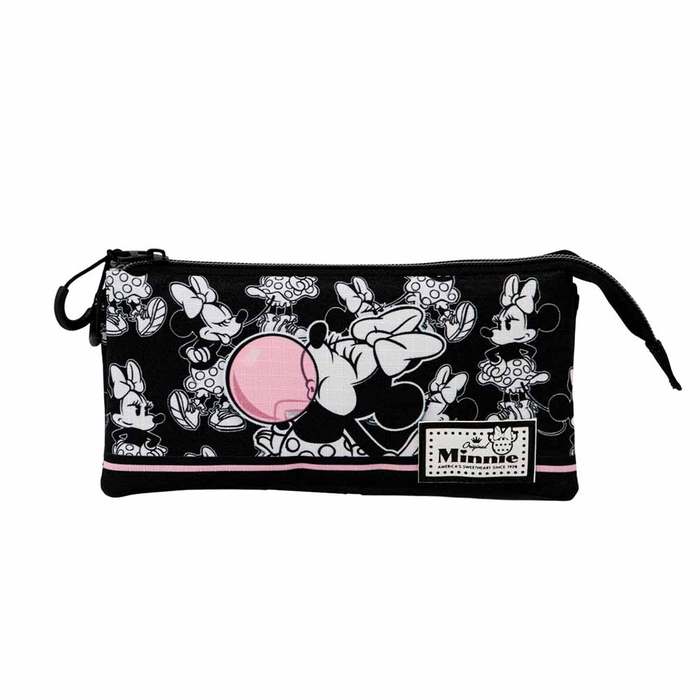 Triple Pencil Case HS Minnie Mouse Bubblegum