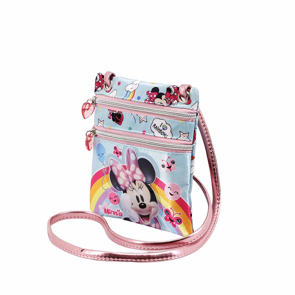 Action Vertical Shoulder Bag Minnie Mouse Rainbow