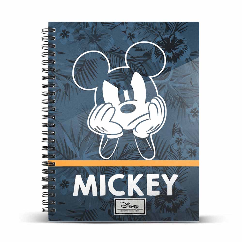 A4 Notebook Grid Paper Mickey Mouse Blue