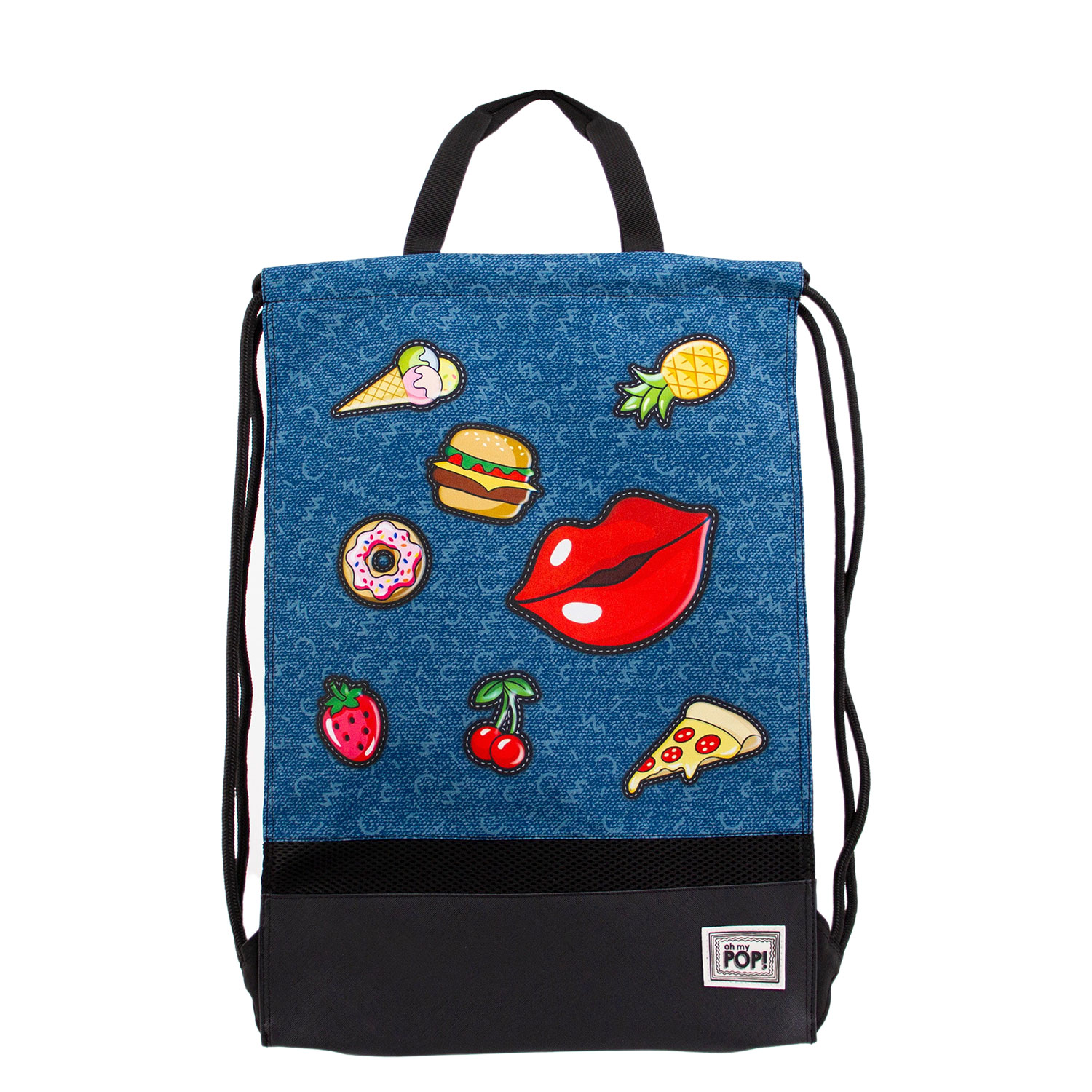 Storm Gymsack with Handles Oh My Pop! Patches