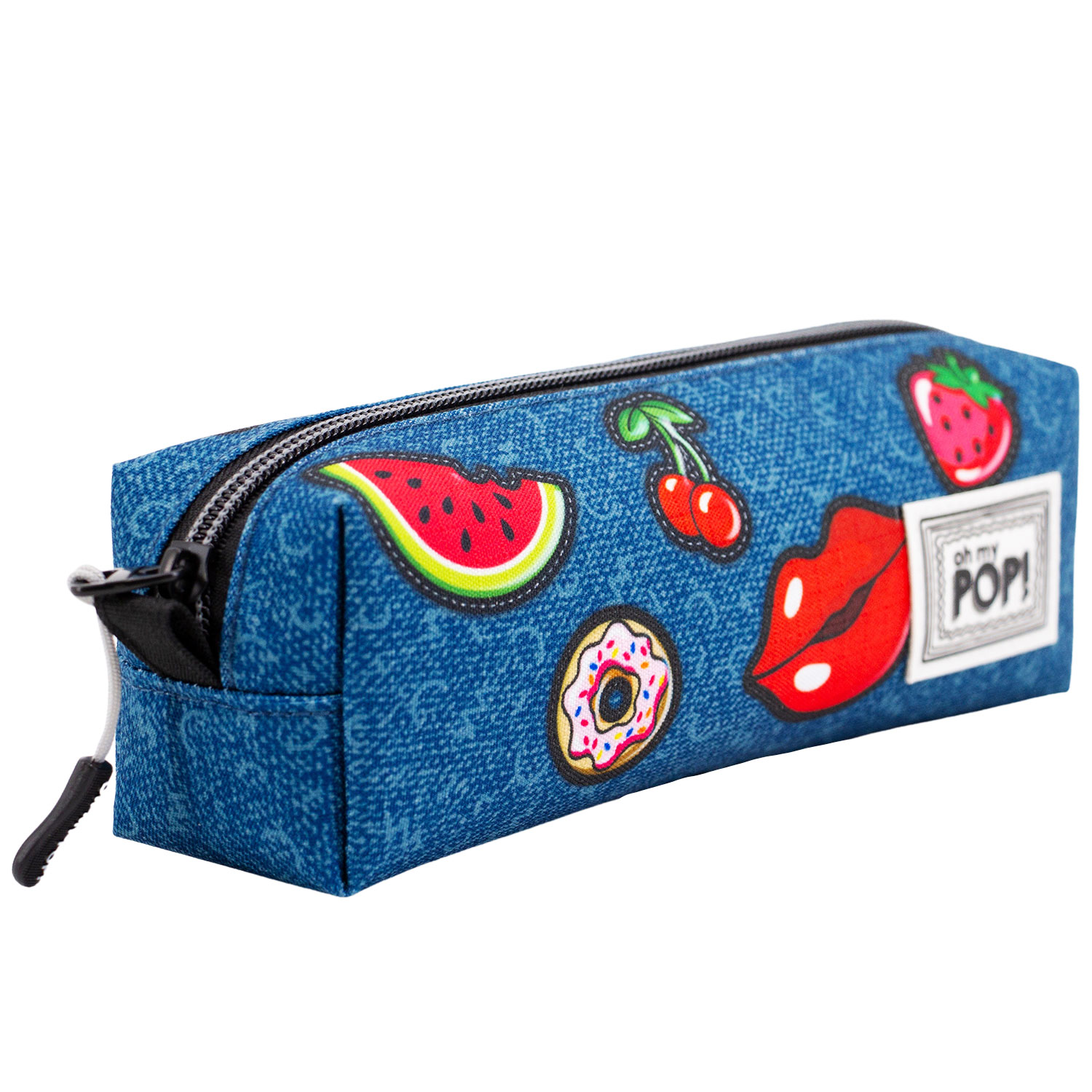 Square HS Pencil Case Oh My Pop! Patches