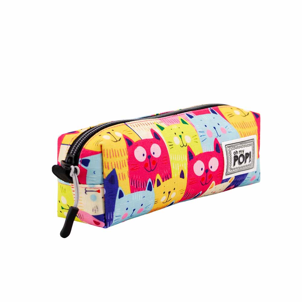 Square HS Pencil Case Oh My Pop! Cats