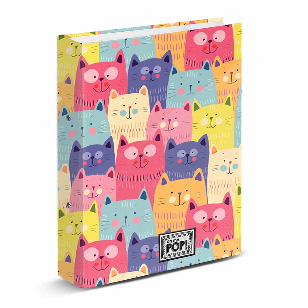 4 Rings Binder Oh My Pop! Cats