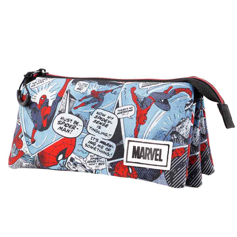 Triple HS Pencil Case Spiderman Brush