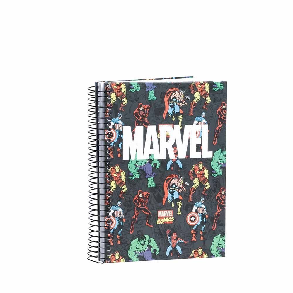 A5 Notebook Grid Paper Marvel Brawl