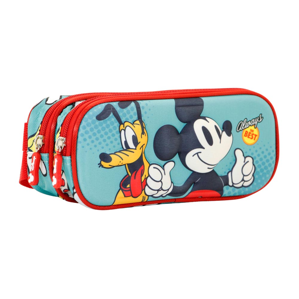 Estuche Portatodo Doble 3D Mickey Mouse Best