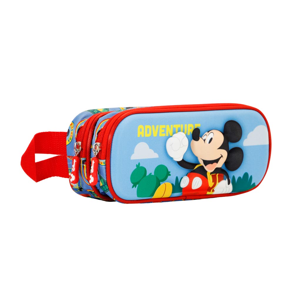 3D Double Pencil Case Mickey Mouse Adventure