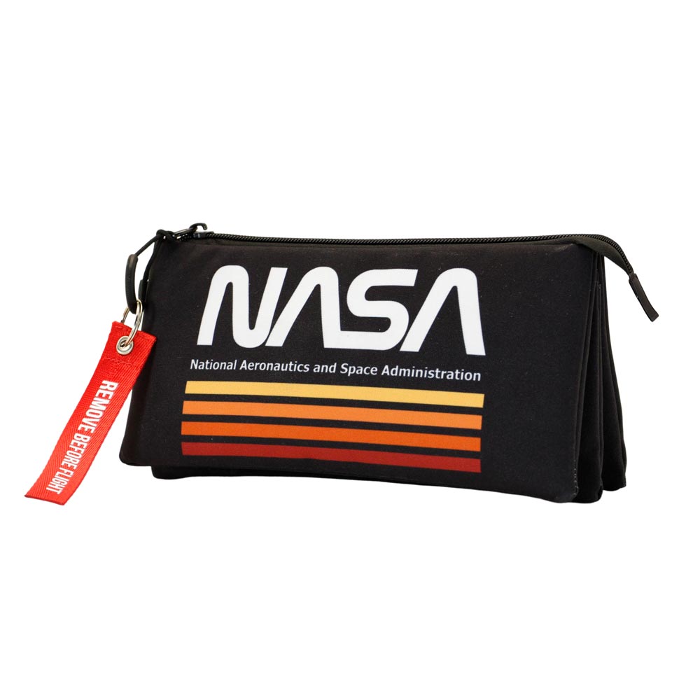 FAN Triple Pencil Case NASA Black