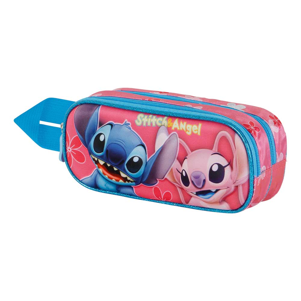 Estuche Portatodo Doble 3D Lilo y Stitch Match