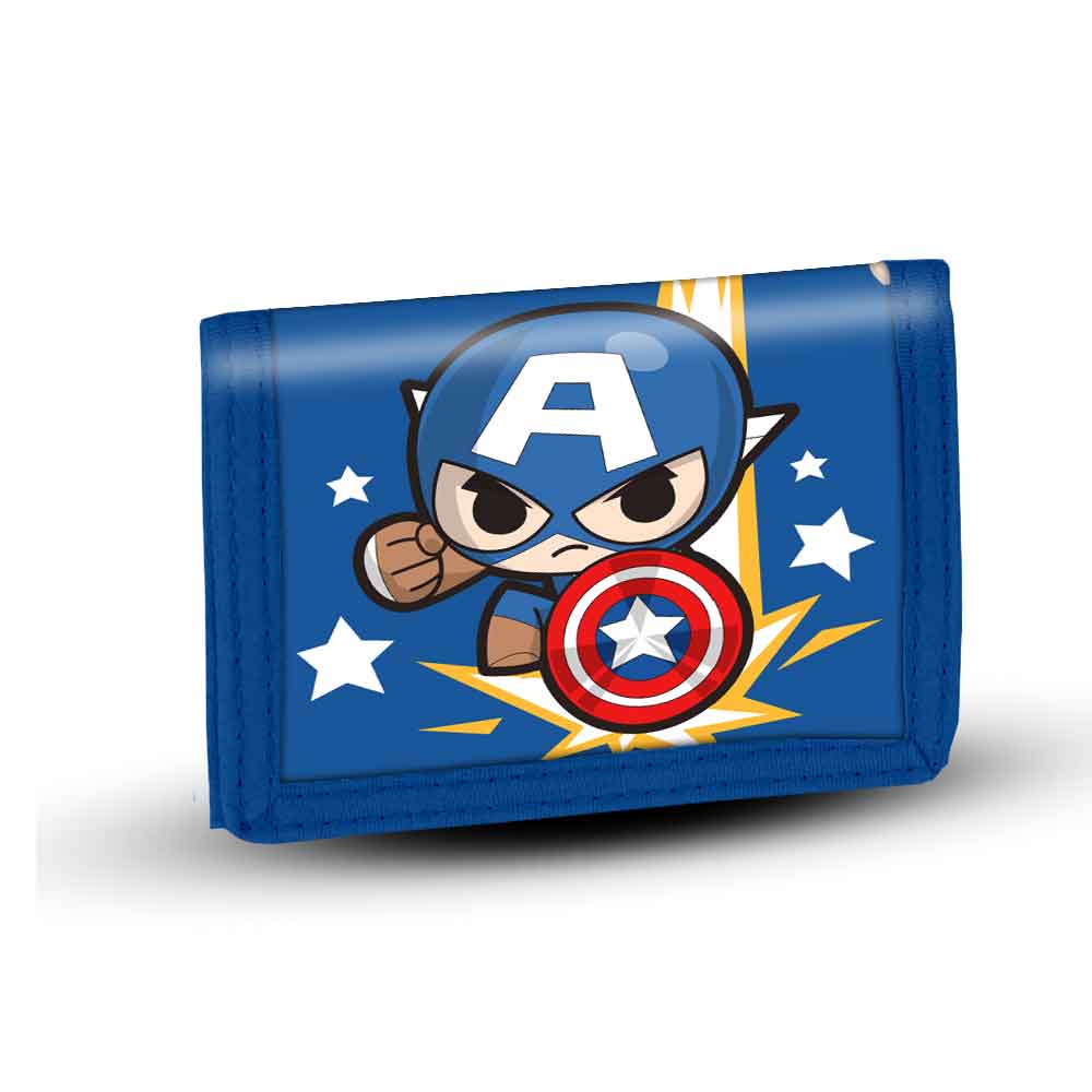Billetero Velcro Capitán América Punch
