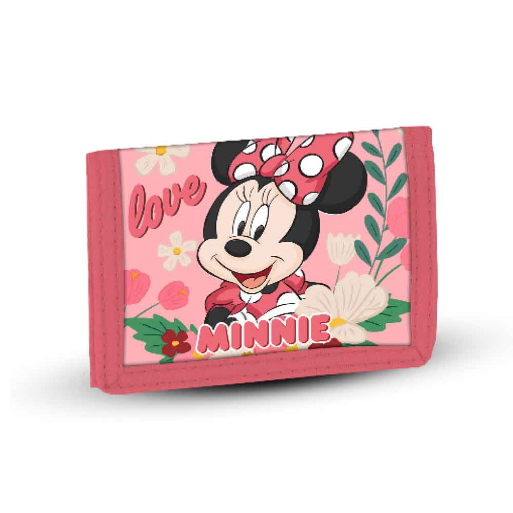 Velcro Wallet Minnie Mouse Garden