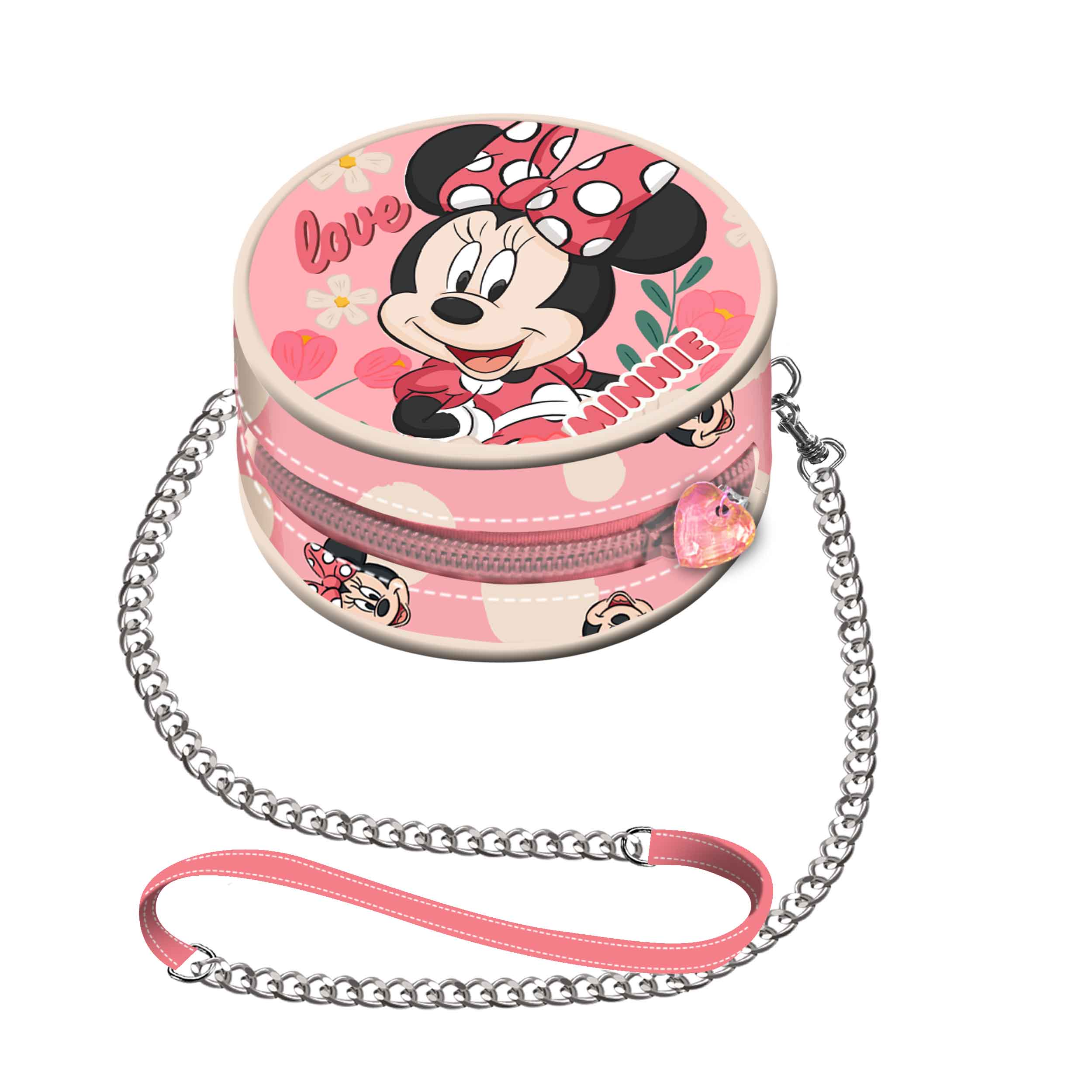 Mini Round Chain Bag Minnie Mouse Garden