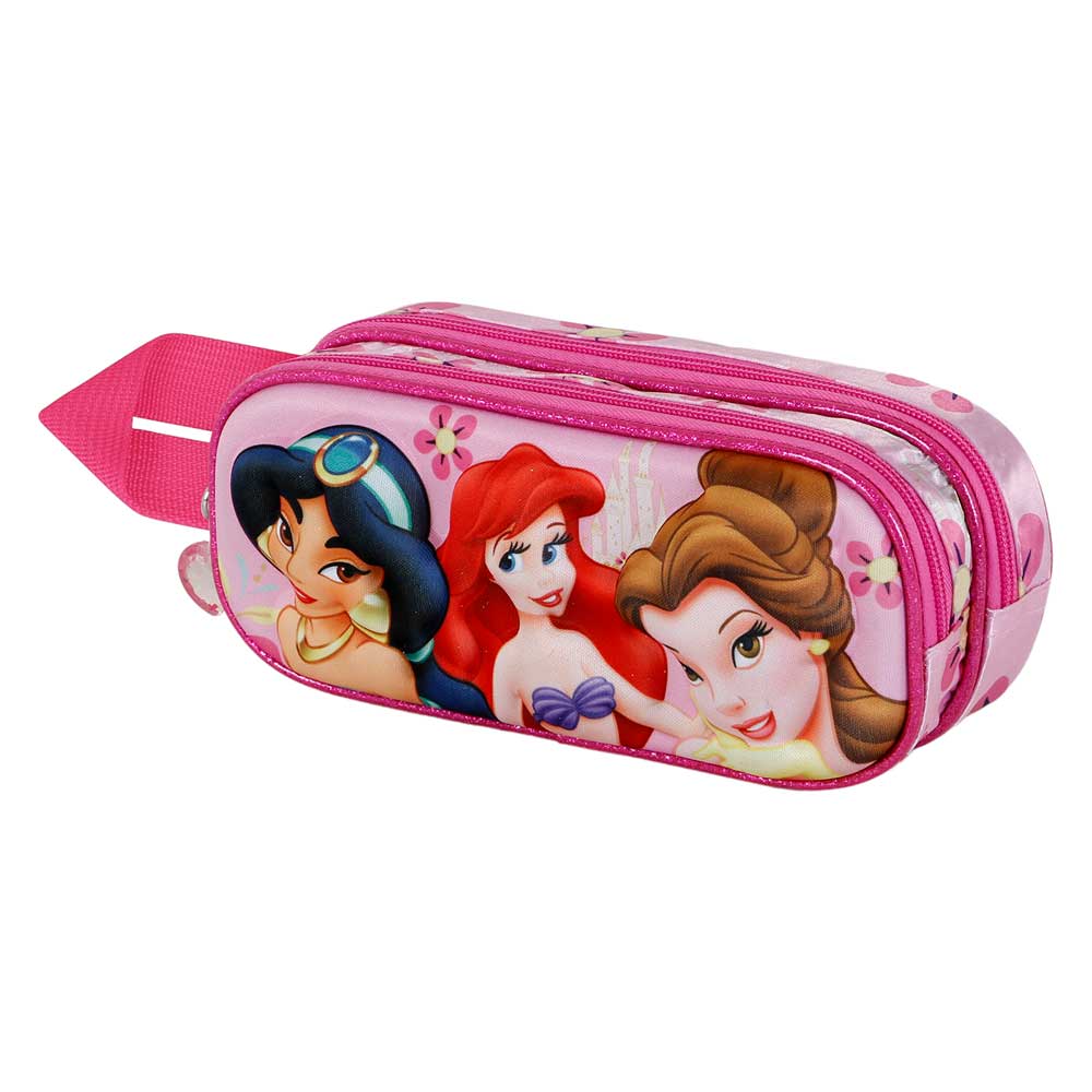 3D Double Pencil Case Disney Princess Palace