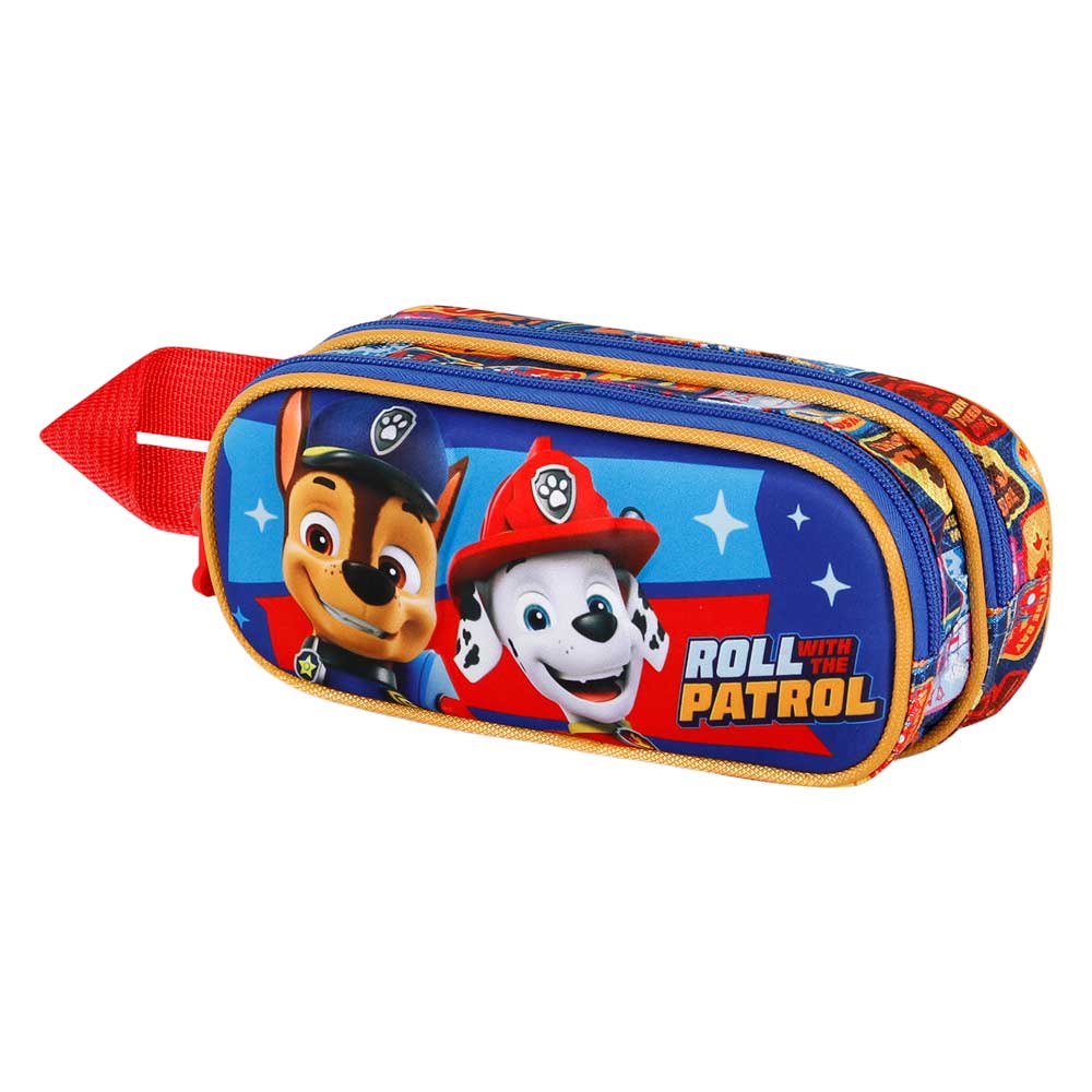 Estuche Portatodo Doble 3D La Patrulla Canina Duty