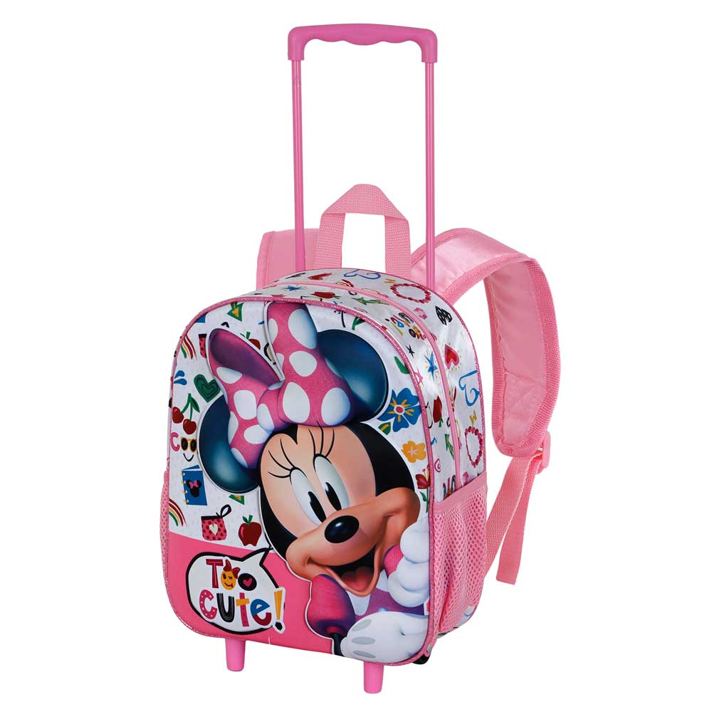 Small 3D Backpack with Wheels Minnie Mouse Too Cute