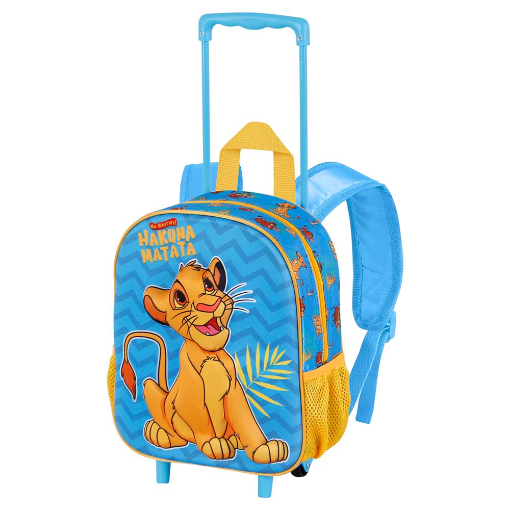 Small 3D Backpack with Wheels Lion King Hakuna
