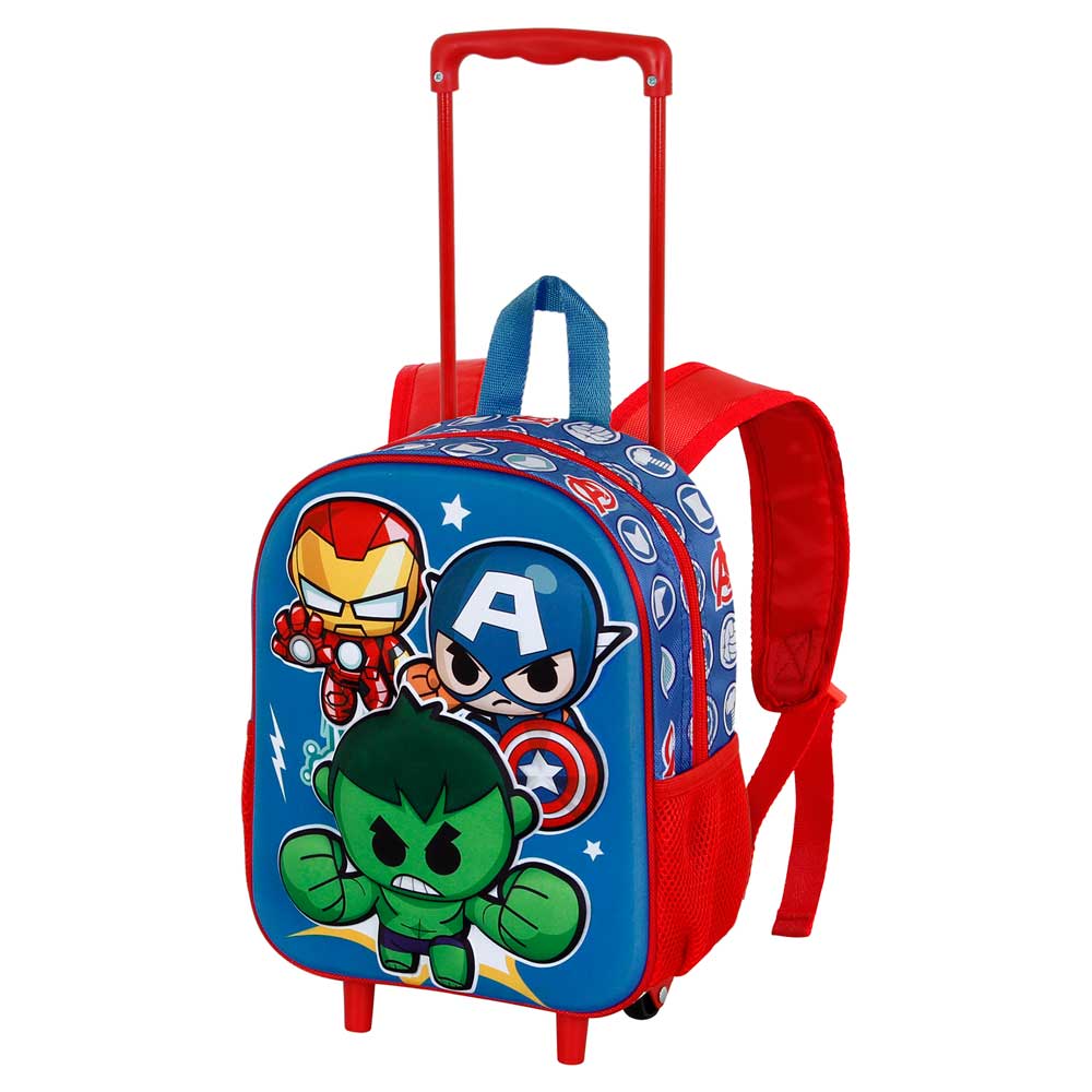 Small 3D Backpack with Wheels The Avengers Mini Heroes