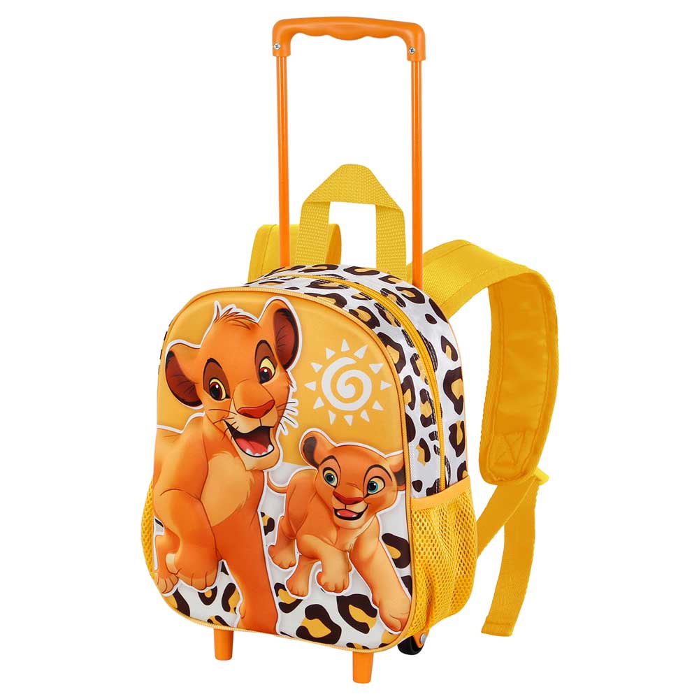 Small 3D Backpack with Wheels Lion King Africa