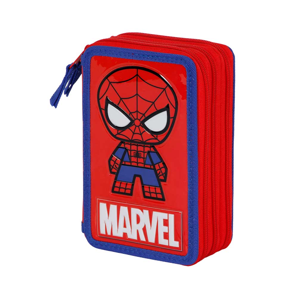 Trousse Triple Garnie Spiderman Glide