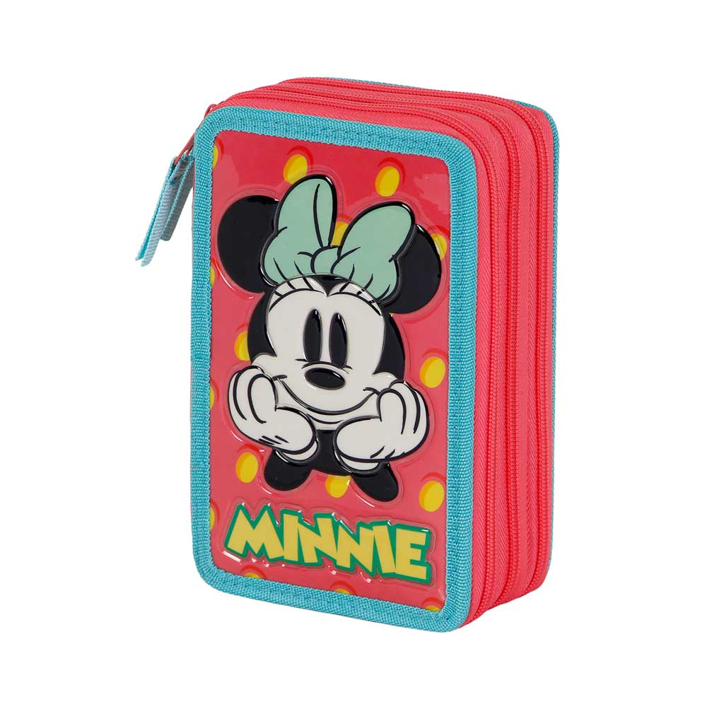 Trousse Triple Garnie Minnie Mouse Fresh