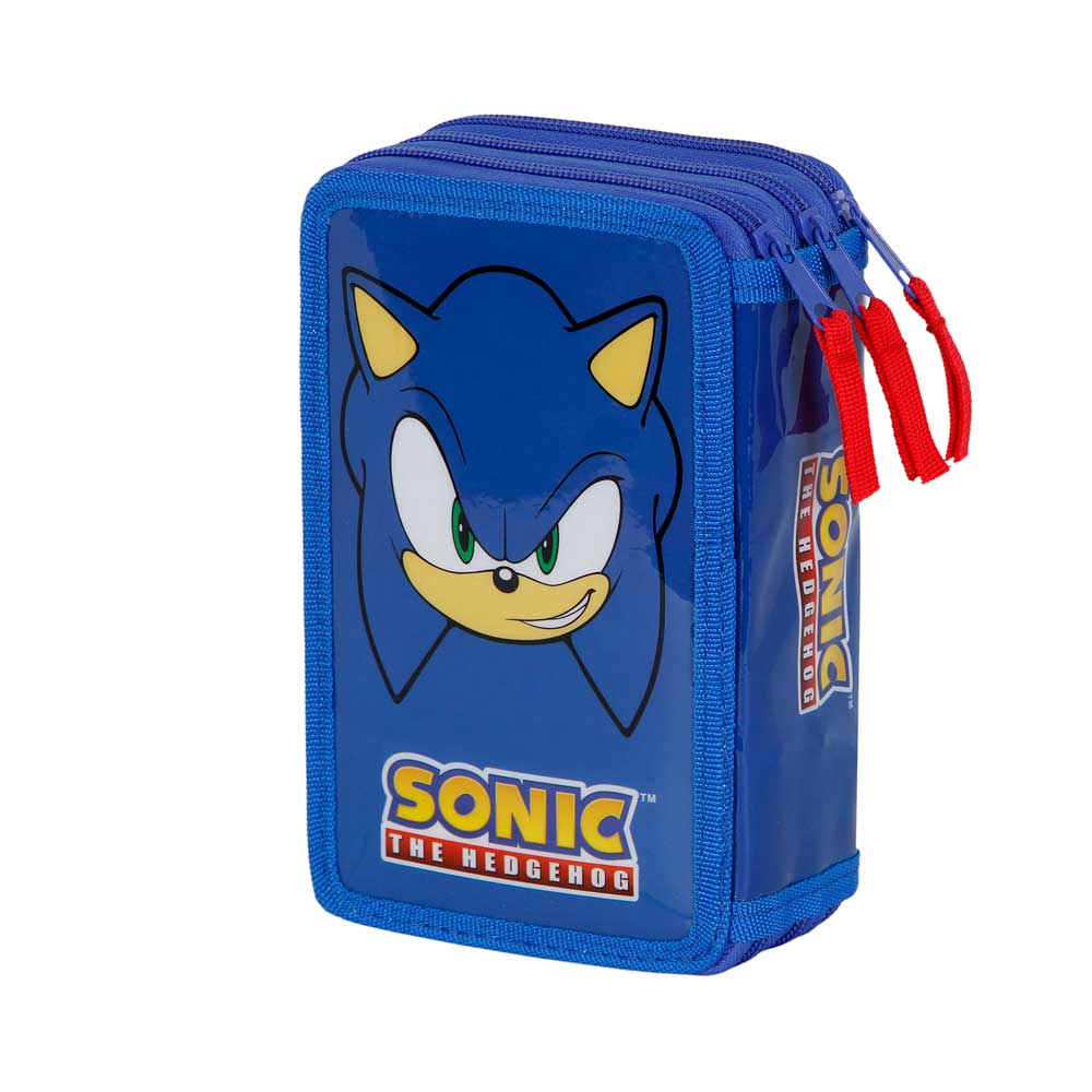 Triple Filled Pencil Case Sonic Sight