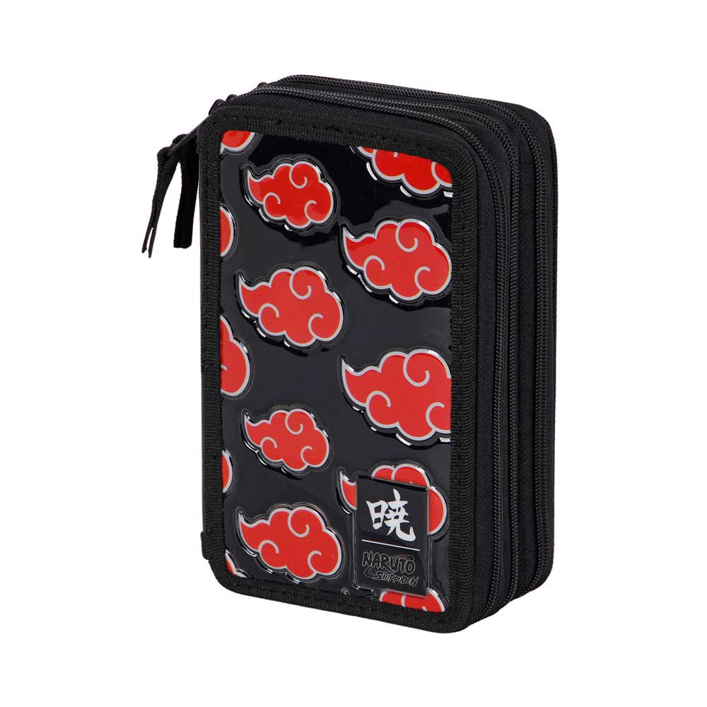 Estuche Plumier Completo Triple Naruto Clouds