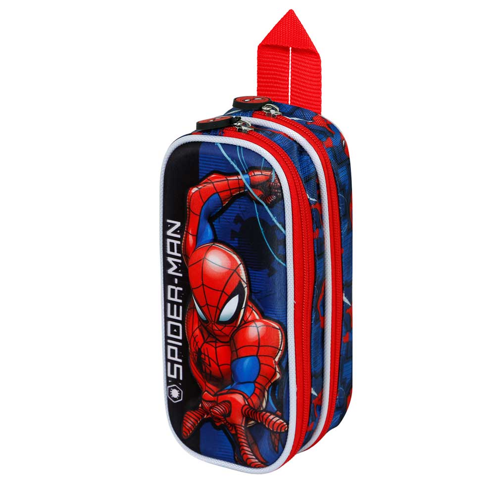 3D Double Pencil Case Spiderman Speed