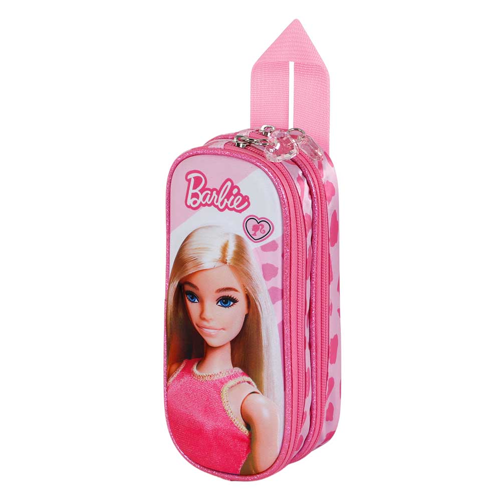 3D Double Pencil Case Barbie Fashion