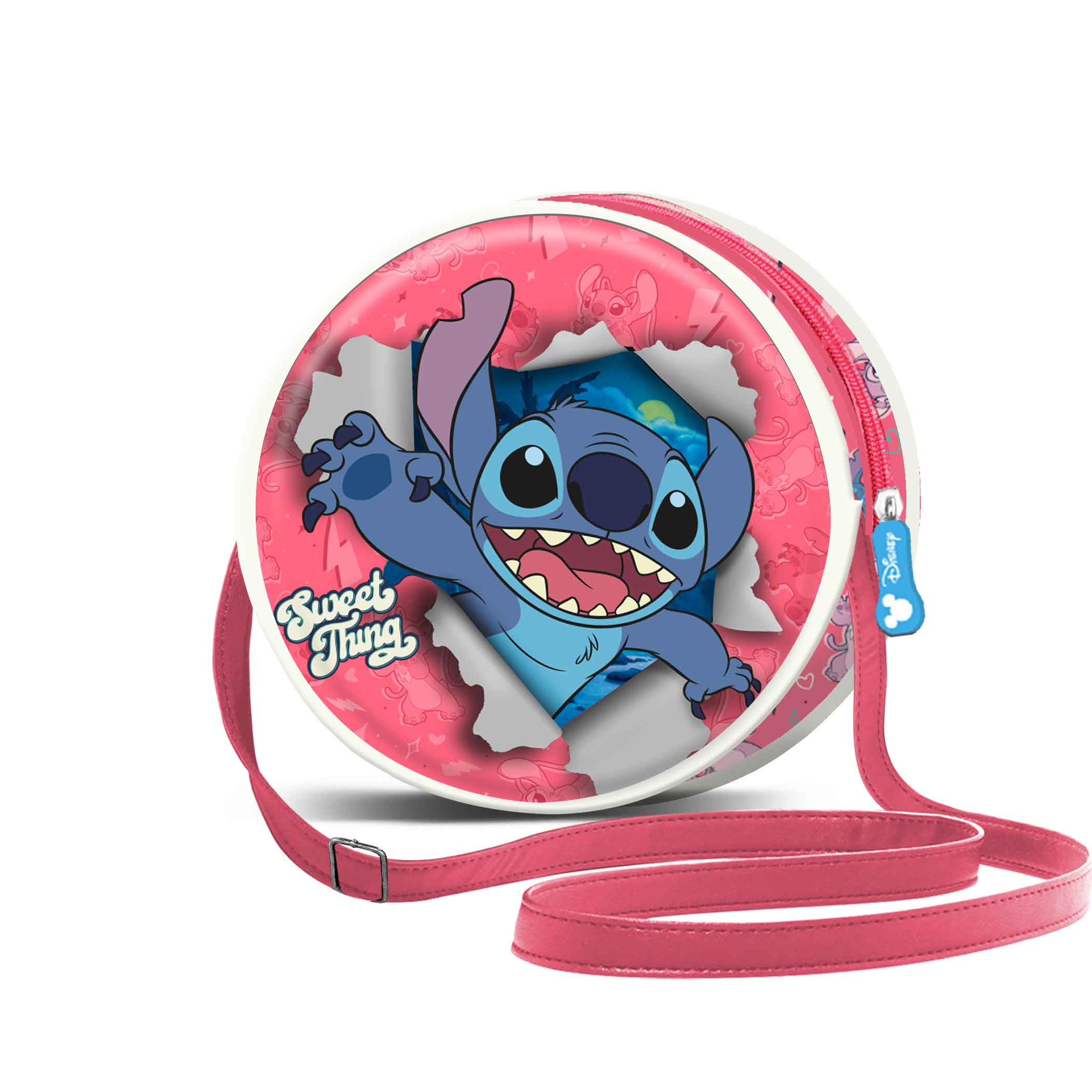 Round Shoulder Bag Lilo and Stitch Thing