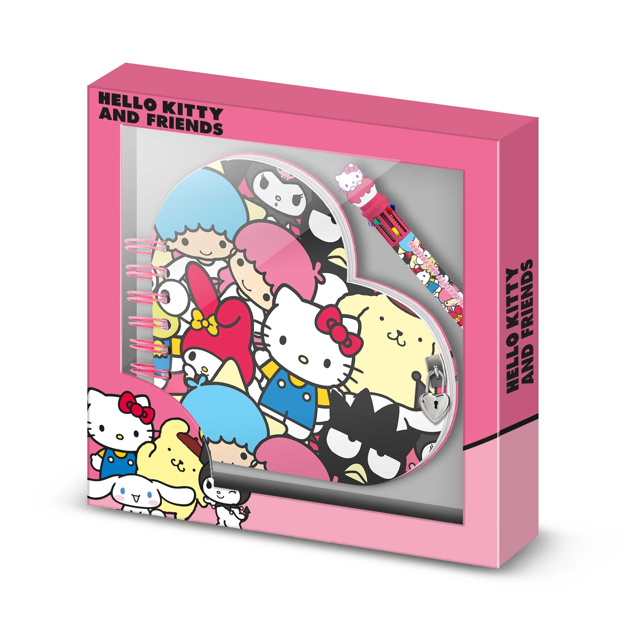 Diario Cuore + Penna Hello Kitty Friends