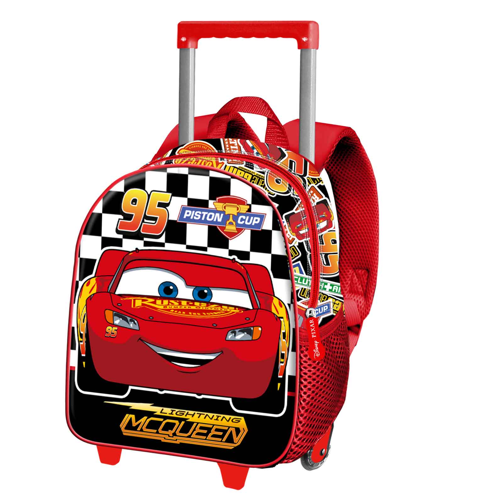 Small 3D Backpack with Wheels Cars 3 Racer