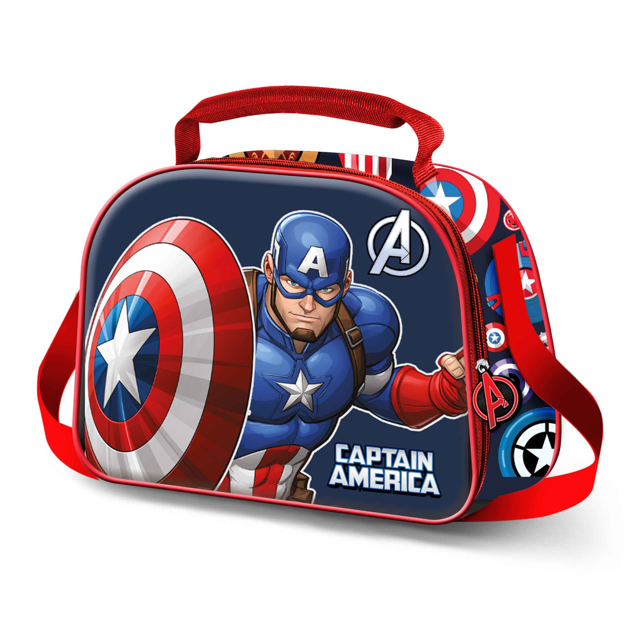 Bolsa Portamerienda 3D Capitán América Patriot