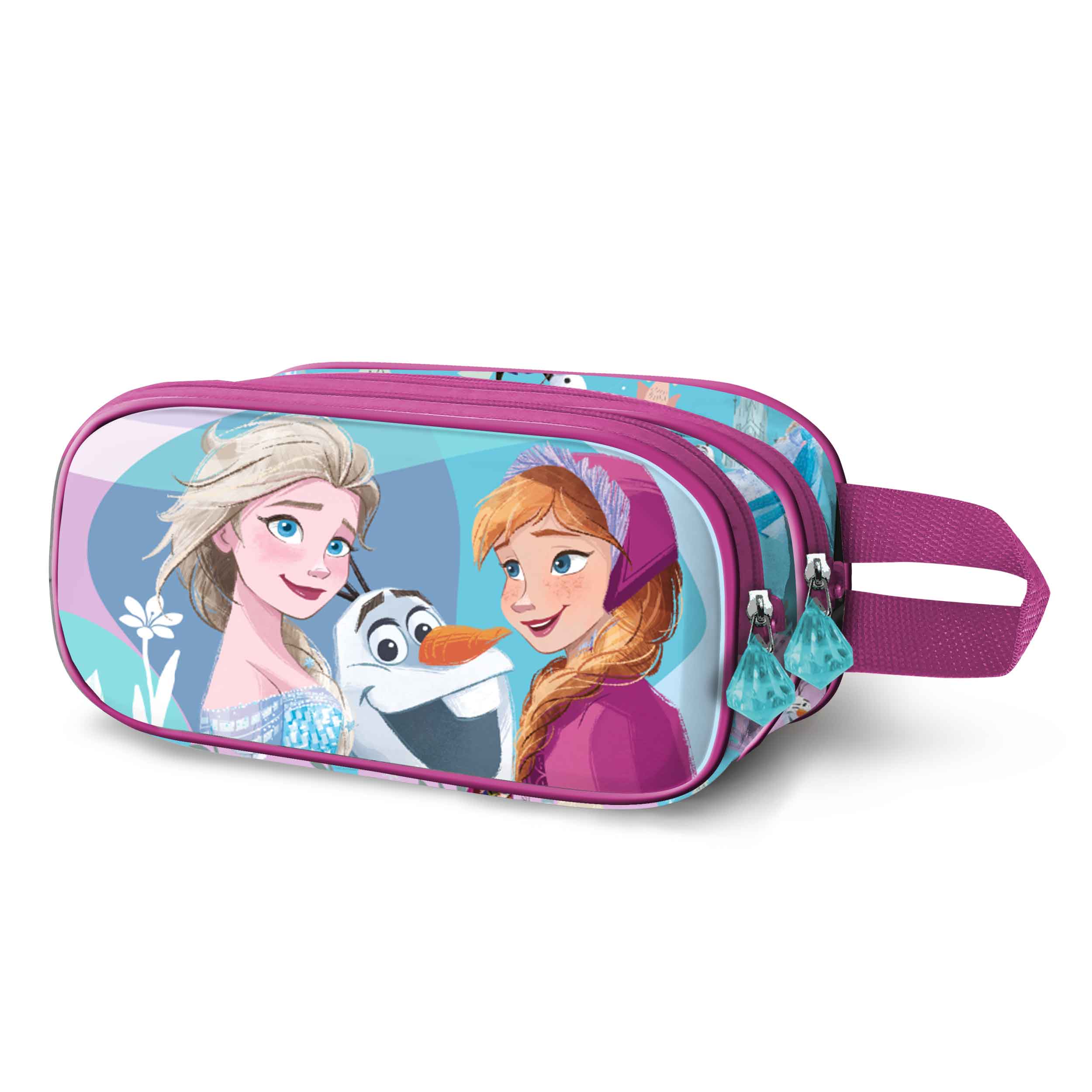 Estuche Portatodo Doble 3D Frozen 2 Family