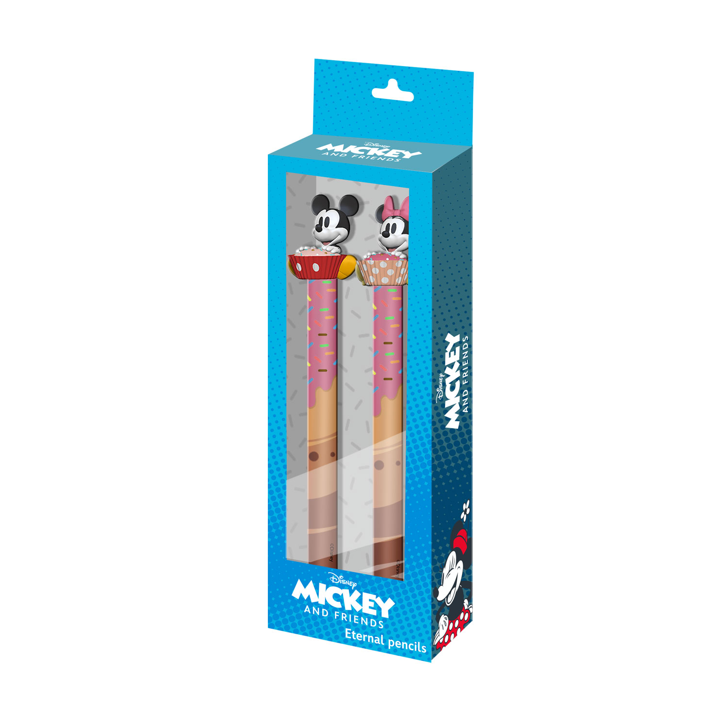 Confezione di 2 Matite Eterne TOPOLINO MINNI Mix