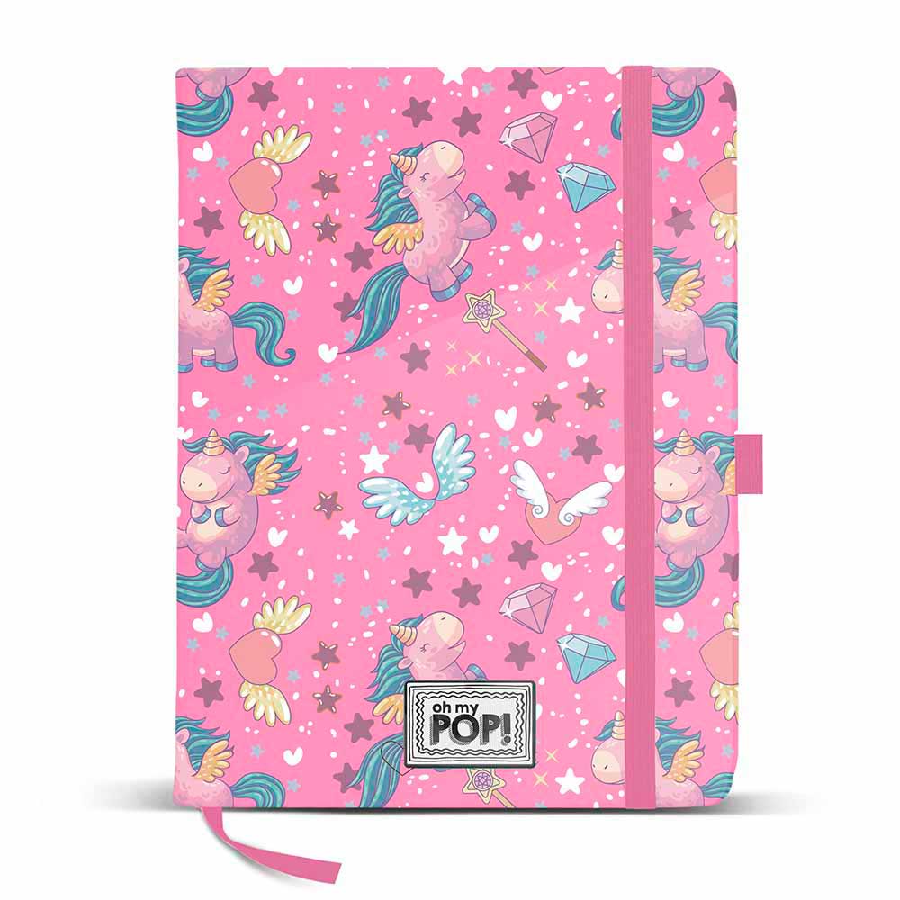 Diario 14x21 cm Oh My Pop! Magic Fucsia