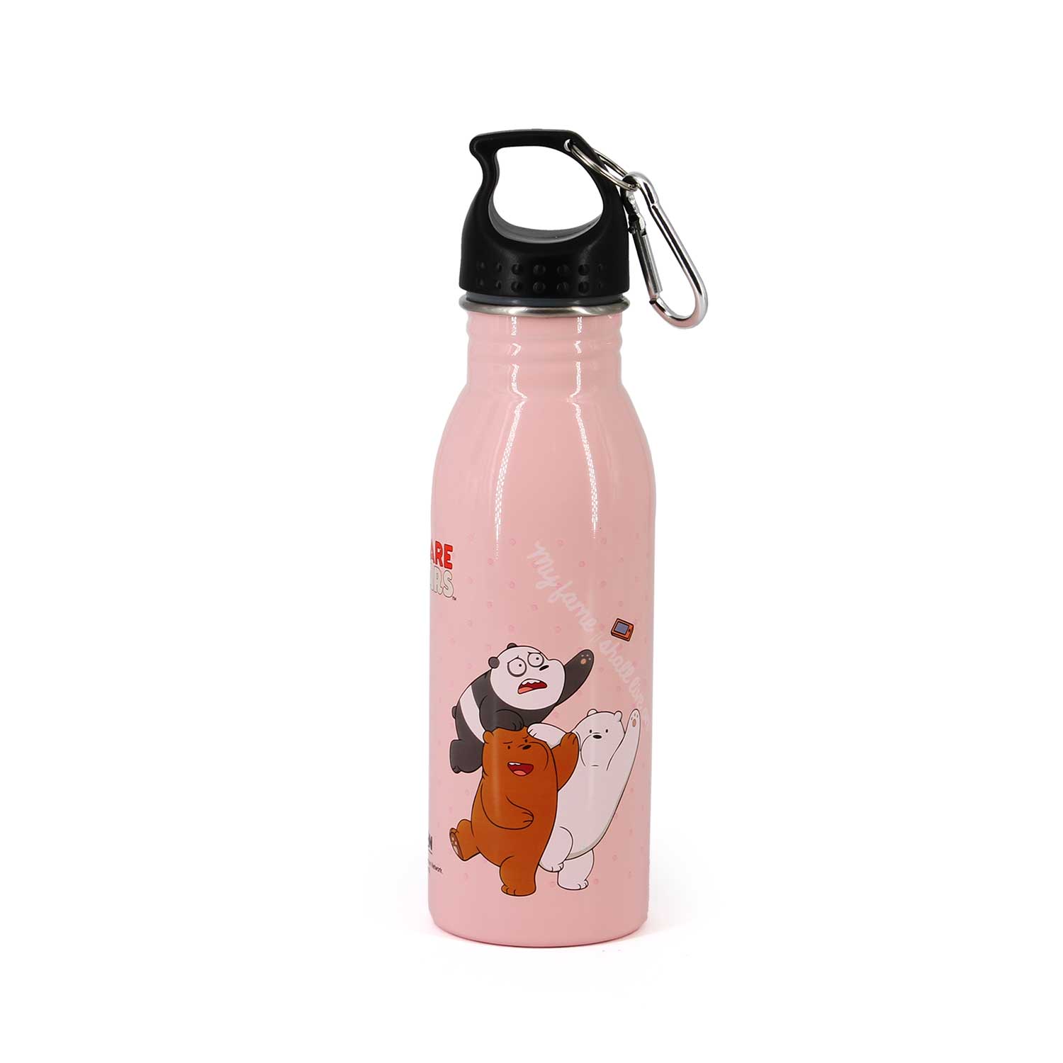 Water Bottle We Bare Bears Pink